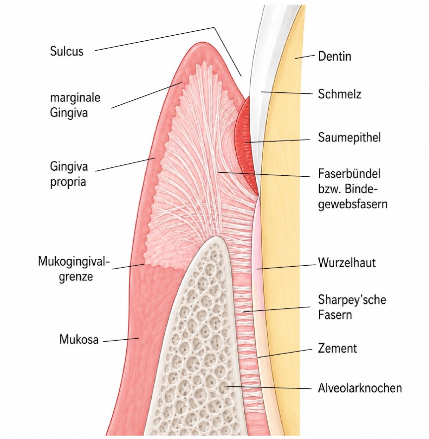 Zahnhalteapparat – Parodontium
